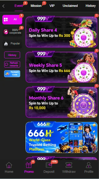 999v game apk rewards and promotions