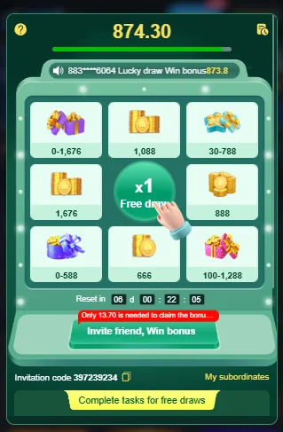R988 game wheel bonus