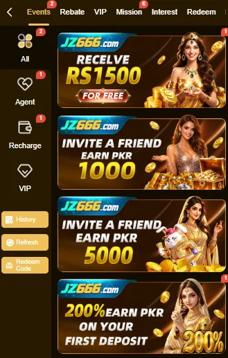 Jz666 game app promotions and rewards